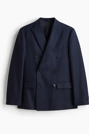 H&M Giacca a doppio petto in misto lino Relaxed Fit