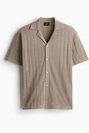 H&M Camicia bowling in misto lino Regular Fit
