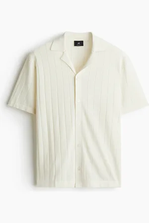 H&M Camicia bowling in misto lino Regular Fit