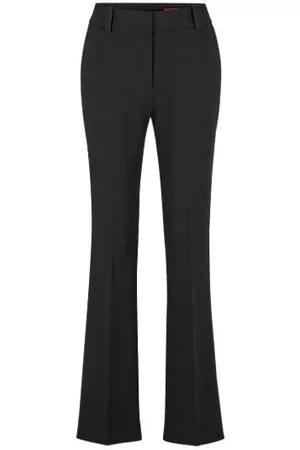 HUGO BOSS Donna Pantaloni eleganti - Pantaloni bootcut regular fit in tessuto elasticizzato