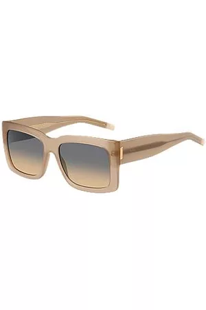 HUGO BOSS Occhiali da sole in bio-acetato opalescente con esclusivi dettagli in metallo