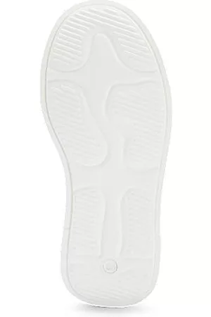 HUGO BOSS Bambina Sneakers basse - Sneakers per bambini in pelle con logo traforato e dettagli a contrasto