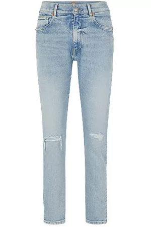 HUGO BOSS Donna Jeans - Jeans alla caviglia in comodo denim elasticizzato blu