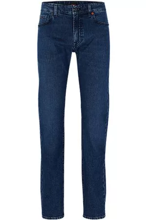 HUGO BOSS Uomo Jeans straight - Jeans regular fit in comodo denim elasticizzato blu