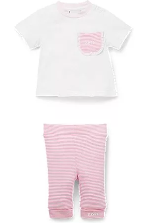 HUGO BOSS Bambina Leggings & Treggings - Set con T-shirt e leggings per neonati in confezione regalo