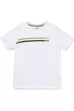 HUGO BOSS Bambino T-shirt cotone - T-shirt per bambini slim fit in cotone con grafica esclusiva