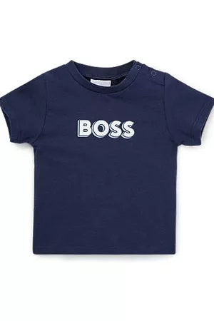 HUGO BOSS Neonati T-shirt a maniche corte - T-shirt per neonati in puro cotone con logo stampato
