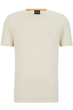 HUGO BOSS Uomo T-shirt con logo - T-shirt relaxed fit in jersey di cotone con toppa con logo