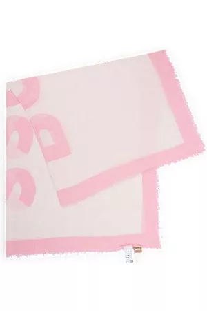 HUGO BOSS Donna Sciarpe - Sciarpa quadrata con logo stampato