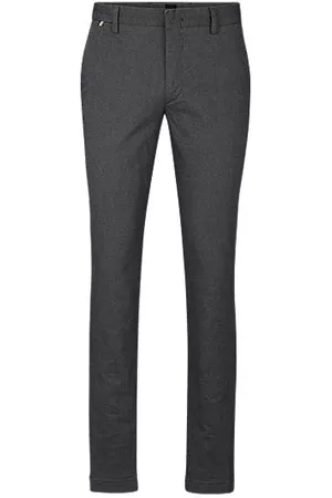 HUGO BOSS Uomo Pantaloni chinos - Chino slim fit in cotone elasticizzato bicolore