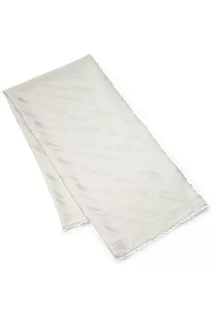 HUGO BOSS Donna Sciarpe - Sciarpa quadrata in modal e lana con esclusivo motivo jacquard