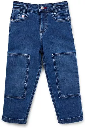 HUGO BOSS Bambino Jeans - Jeans con fit morbido per bambini in denim elasticizzato blu