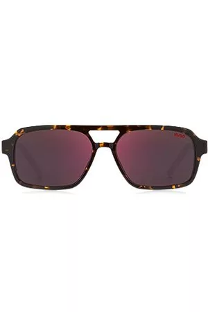 HUGO BOSS Uomo Occhiali da sole - Occhiali da sole in acetato con frontale a doppio strato
