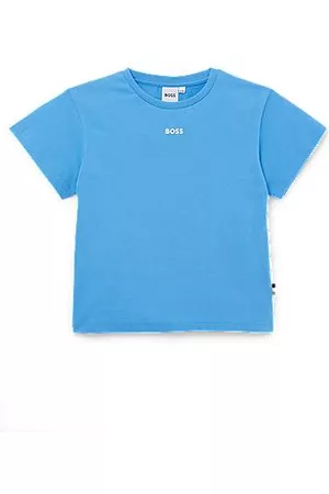 HUGO BOSS Bambino T-shirt a maniche corte - T-shirt per bambini in jersey di cotone con logo stampato