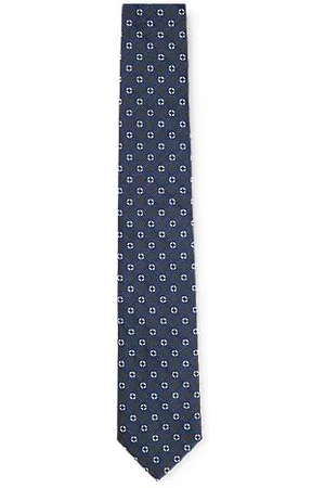 HUGO BOSS Uomo Papillon - Cravatta in seta con motivo jacquard all-over