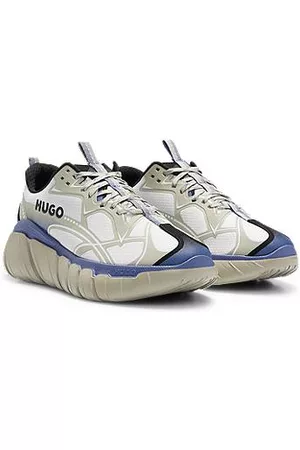 HUGO BOSS Uomo Sneakers chunky - Sneakers stile runner con onde riflettenti decorative