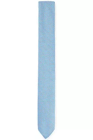 HUGO BOSS Uomo Papillon - Cravatta in tessuto riciclato con micromotivo