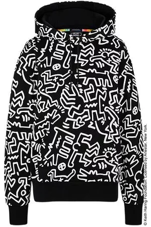 HUGO BOSS Uomo Felpe senza cappuccio - X Keith Haring Felpa con cappuccio in cotone con grafica speciale
