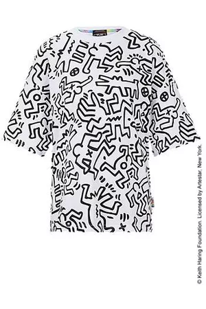 HUGO BOSS Uomo T-shirt - X Keith Haring T-shirt in jersey di cotone con grafica