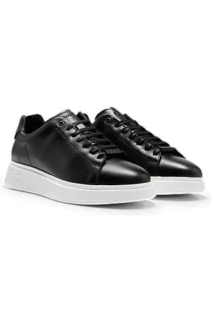 HUGO BOSS Uomo Sneakers - Sneakers in pelle con suola in gomma