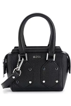 HUGO BOSS Donna Borse a mano - Borsa mini in pelle martellata con dettagli in metallo brandizzati