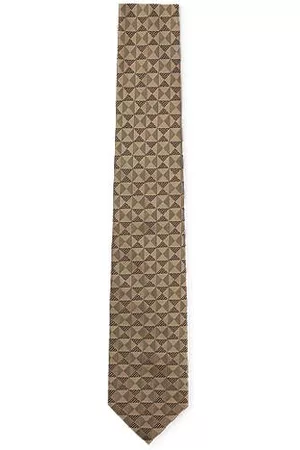 HUGO BOSS Uomo Papillon - Cravatta in seta con motivo jacquard