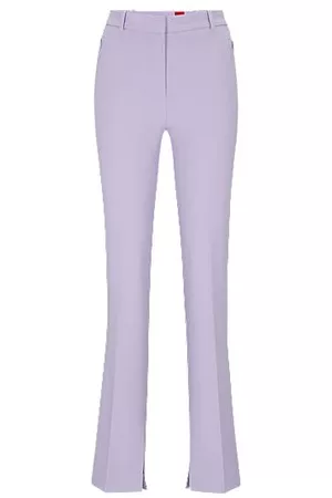 HUGO BOSS Donna Pantaloni chinos - Pantaloni regular fit in tessuto elasticizzato con gamba bootcut