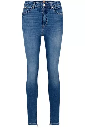 HUGO BOSS Donna Jeans a vita alta - Jeans a vita alta in denim super stretch