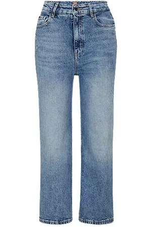 HUGO BOSS Donna Jeans a vita alta - Jeans a vita alta in comodo denim elasticizzato blu