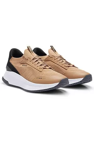 HUGO BOSS Uomo Sneakers a calza - Sock sneakers con tomaia in maglia e suola a spina di pesce
