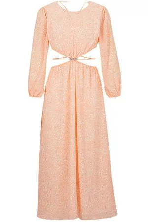 HUGO BOSS Donna Vestiti lunghi cut out - Vestito con stampa Paisley e dettagli cut-out