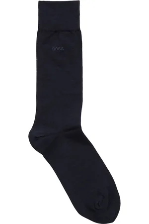 HUGO BOSS Calze ad altezza regolare con logo in cotone elasticizzato pettinato