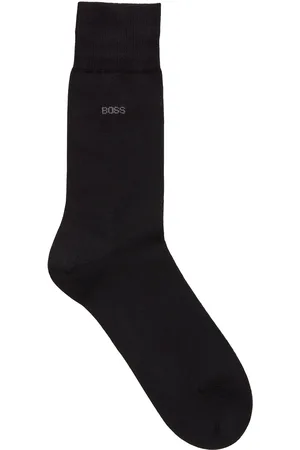 HUGO BOSS Calze ad altezza regolare in cotone egiziano mercerizzato con logo