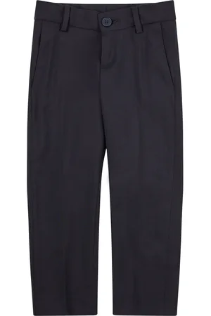 HUGO BOSS Pantaloni per bambini regular fit in lana elasticizzata