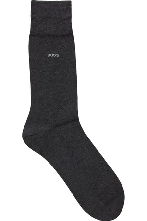 HUGO BOSS Calze ad altezza regolare in cotone egiziano mercerizzato con logo