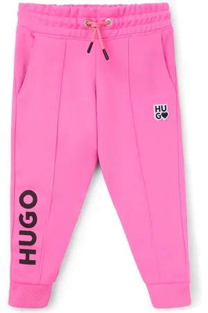 HUGO BOSS Pantaloni della tuta per bambini in pile con logo