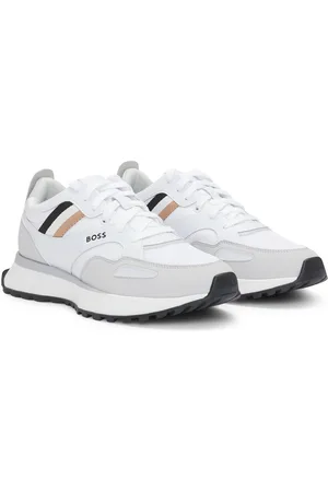 HUGO BOSS Sneakers stile runner con suola in gomma EVA