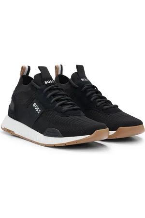 HUGO BOSS Sneakers TTNM EVO con tomaia in maglia e rifiniture in pelle scamosciata