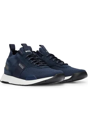 HUGO BOSS Sneakers TTNM EVO con tomaia in maglia e rifiniture in pelle scamosciata