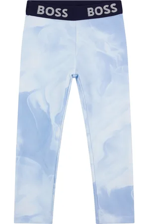 HUGO BOSS Leggings super elasticizzati per bambini con stampa all-over