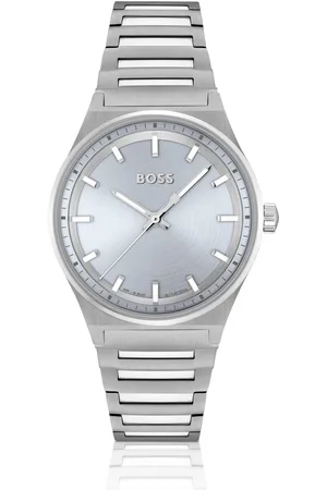 HUGO BOSS Orologio con quadrante color e bracciale a maglie