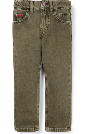 HUGO BOSS Jeans regular fit per bambini in denim verde