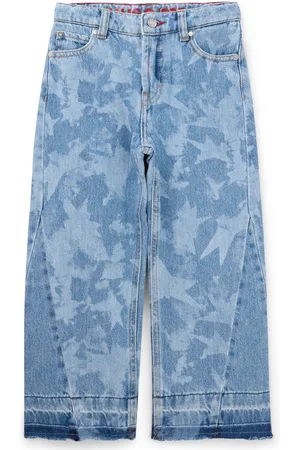 HUGO BOSS Jeans relaxed fit per bambini in denim di cotone con stampa con stelle