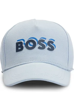 HUGO BOSS Cappellino per bambini in denim con logo stampato