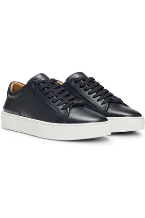 HUGO BOSS Sneakers low-top Gary in pelle con targhetta brandizzata sui lacci