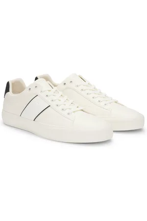 HUGO BOSS Sneakers in similpelle con lavorazione liscia e martellata