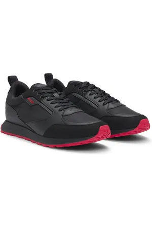 HUGO BOSS Sneakers in materiali misti con dettagli brandizzati