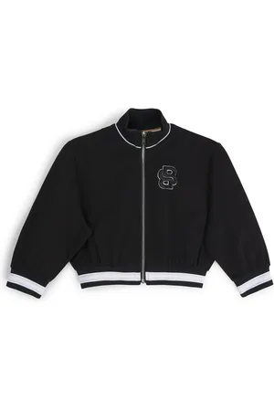 HUGO BOSS Cardigan per bambini con zip e monogramma Double B