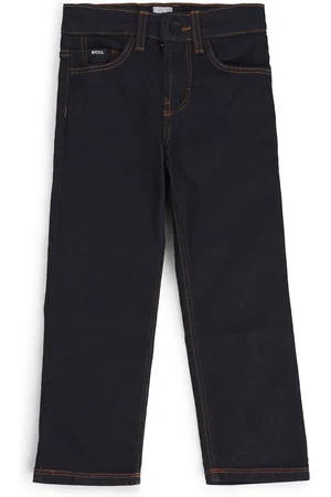 HUGO BOSS Jeans regular fit per bambini con rivetto con monogramma Double B