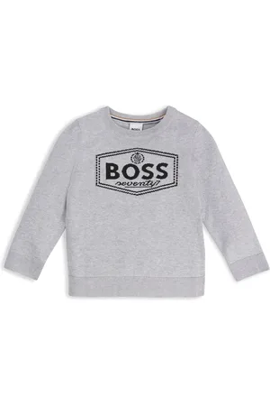 HUGO BOSS Maglione per bambini in cotone con logo della nuova stagione